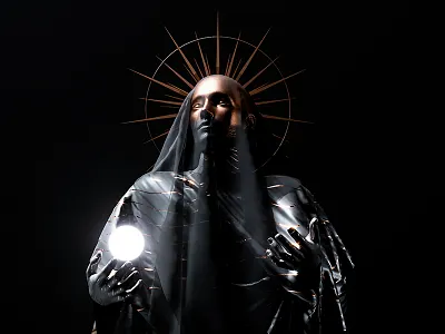 dark. 3d 3dart abstract black cgi colorful design digitalart gold human illustration render rise shapes swag texture