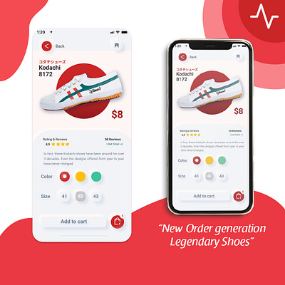 Kodachi Shoes app branding shoes app ui userinterface