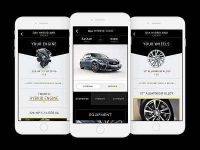 Infiniti's Digital Transformation app design branding design design direction mobile design mobile ui ui uiux ux web design