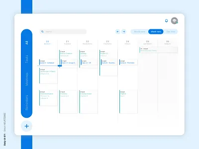 Daily UI 071 - Schedule 071 calendar daily 100 challenge dailyui dailyui071 dailyuichallenge design schedule schedule app ui uidesign uiux userinterface uxdesign webdesigner