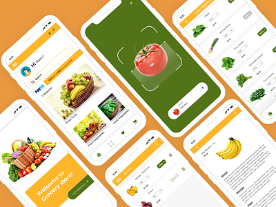 Grocery store adobe photoshop adobe xd app design flat groceries india ios ios app design iphone app store app ui uxdesign