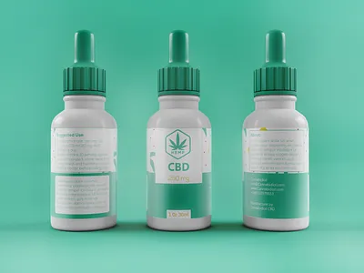 3D White CBD Bottle with label design 3d product design 3ds max branding container box creative dribbble dropper bottle e juice e liquid bottle flat food bottle game ready hemp oil bottle homeopathy illustration latest logo medical apparatus medicine bottle vector