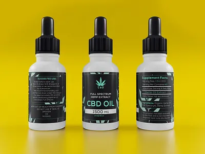 3D CBD white dropper Bottle with Black Cap 3d product design 3ds max 3dsmax amazon product branding cannabis oil bottle chemical bottle clear glass bottle container box creative dribbble dropper bottle e juice flat latest logo vector