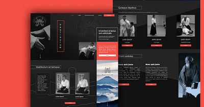 Aïkido club website design desktop martial art martial arts ui design ux ux design ux ui ux ui design web design webdesign website