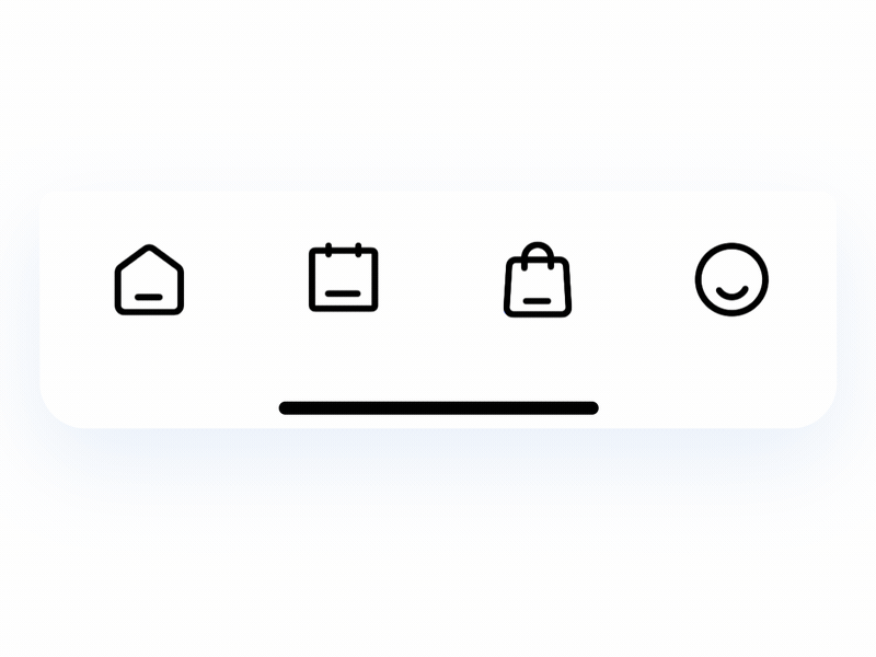 Tabbar Animation animation design icon ui