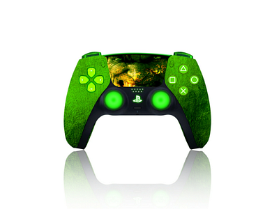 PS5 Controller - Hulk Edition colorful comic design fantasy illustration play station play station skin product product design ps5 ps5 controller skin design