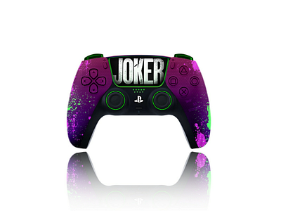 PS5 Controller - Joker Edition colorful comic design fantasy illustration play station play station skin product product design ps5 ps5 controller skin design