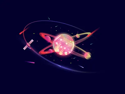Space chapter two graphicdesign illustration space star vector