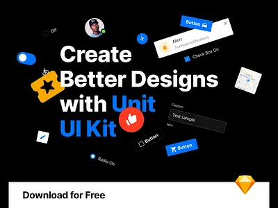 Unit – Free UI Kit design design system free interface ui web web design website