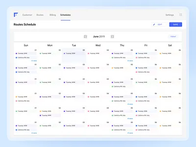 Garbage & Recycling Calendar application calendar garbage recycling routes schedule ui ux waste webapplication