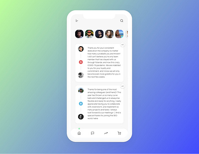 Recognition App design feed ios mobile recognition ui ux