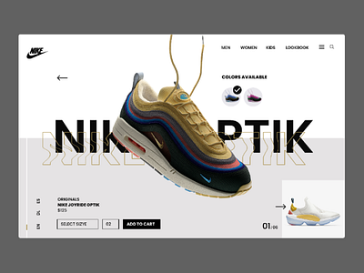 Nike landing page nike shoes ui uiux ux