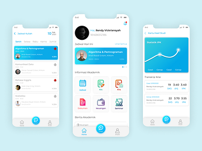 Pamulang University Mobile App Redesign mobile ui redesign ui ui ux design ux