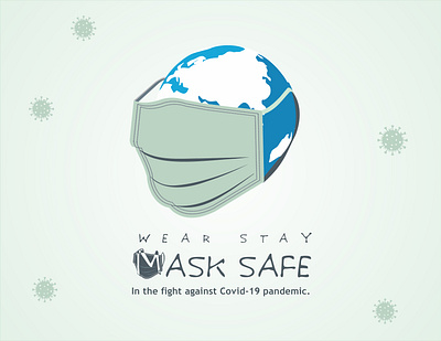 mask safe branding coronavirus covid 19 design dribbble illustrator instagram mask png stay safe stayhome typography vector virus