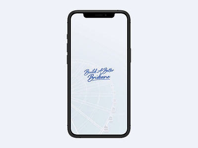 Build A Better Brisbane after effects animation app app design brisbane figma flick map maps slider swipe ui ux