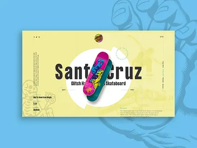 Santa Cruz Product Page design ecommerce skateboard webdesign website