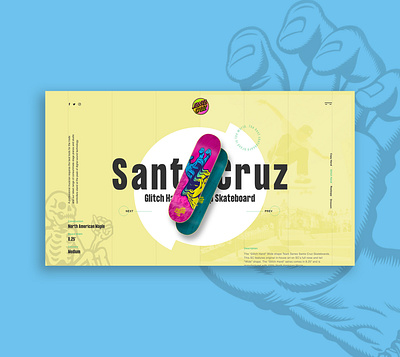 Santa Cruz Product Page design ecommerce skateboard webdesign website