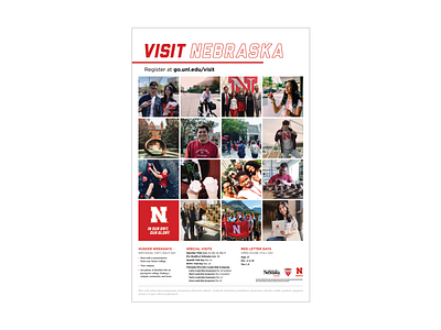 UNL Fall Visit Flyer college collegiate flyer flyer design nebraska poster poster design university unl visit poster