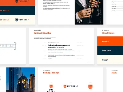 Top Shelf / Brand Guidelines brand agency brand and identity brand guidelines design limousine logodesign oklahoma city top shelf ui uiux