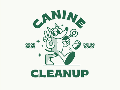 CANINE branding design illustration logo typography