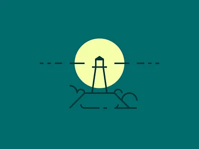 lighthouse illustration light lighthouse line simple vector