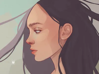 Girl character design girl illustration portrait shimur