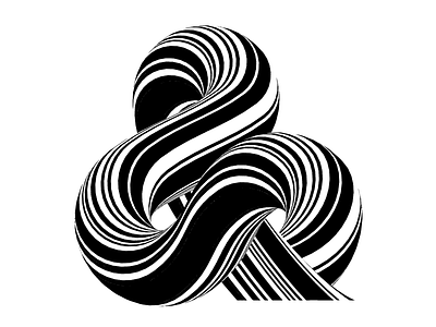 Ampersand “&” - 36days of type - #36daysoftype - 2020 36days 36daysoftype 36daysoftype07 ampersand ampersandtogether calligraphy custom type free font illustration letter lettering modular op art opart optical art sergi delgado typography