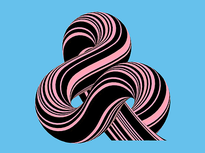 Ampersand “&” - 36days of type - #36daysoftype - 2020 36days 36daysoftype 36daysoftype07 ampersand ampersandtogether calligraphy custom type free font illustration letter lettering modular op art opart optical art sergi delgado typography