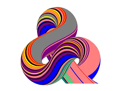 Ampersand “&” - 36days of type - #36daysoftype - 2020 36days 36daysoftype 36daysoftype07 ampersand ampersandtogether calligraphy custom type free font illustration letter lettering modular op art opart optical art sergi delgado typography