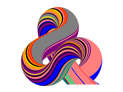 Ampersand “&” - 36days of type - #36daysoftype - 2020 36days 36daysoftype 36daysoftype07 ampersand ampersandtogether calligraphy custom type free font illustration letter lettering modular op art opart optical art sergi delgado typography