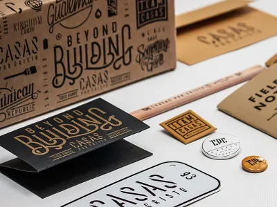 Casas Promo branding packaging photo print collateral promo rebrand screen print
