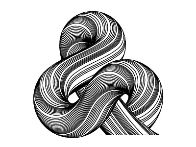 Ampersand “&” - 36days of type - #36daysoftype - 2020 36days 36daysoftype 36daysoftype07 ampersand ampersandtogether calligraphy custom type free font illustration letter lettering modular op art opart optical art sergi delgado typography