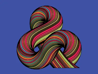 Ampersand “&” - 36days of type - #36daysoftype - 2020 36days 36daysoftype 36daysoftype07 ampersand ampersandtogether calligraphy custom type free font illustration letter lettering modular op art opart optical art sergi delgado typography