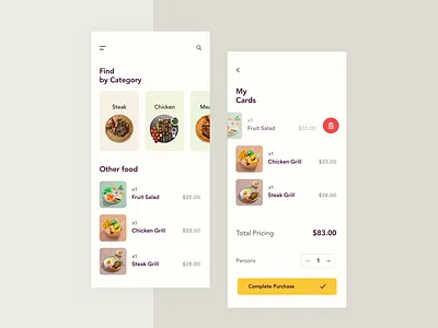 Food App - UI app app ui app ui ux clean concept creative design design redesign trends ui user experience user inteface ux