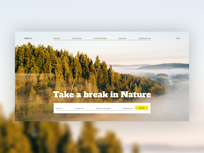 Take a break design typography ui web