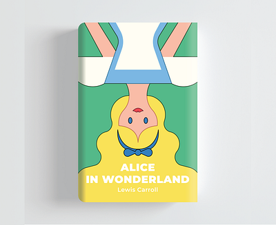 Book Cover - Alice in Wonderland artwork digital drawing digital illustration editorial design editorial illustration folioart illusrator illustraion kiki ljung vector