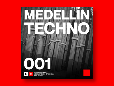 Medellín Techno Podcast by Deraout advertising artwork campaign colombia design electronic music logo medellin music podcast rave techno