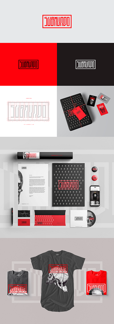 Visual Identity - Submundo colors design grids logotipo stationery tipography tshirt visual identity