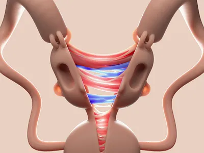 Social distancing 3d abstract cgi character cinema4d design face geometric hand illustration social