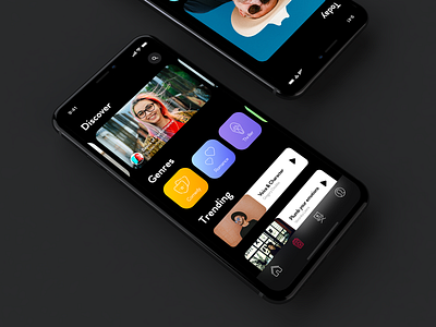 Acty - mobile application for actors training. Dark version actor actors app dark dark app dark mode dark theme dark ui design ios app ios app design iphone app mobile app mobile app design mobile design mobile ui ui ux design