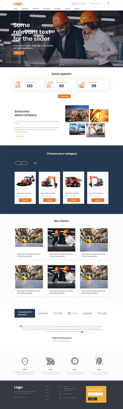 Home page app flow branding dashboard design heavy heavy vehicle home rent rental to increase ui vehicle