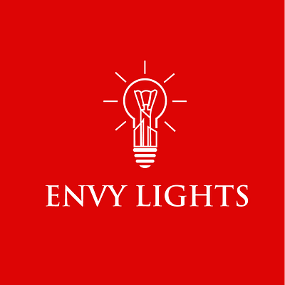 ENVY Lights png logo idea branding bulb logo design illustration letter logo light logo logo logo design logotype vector logo vectorart vectors