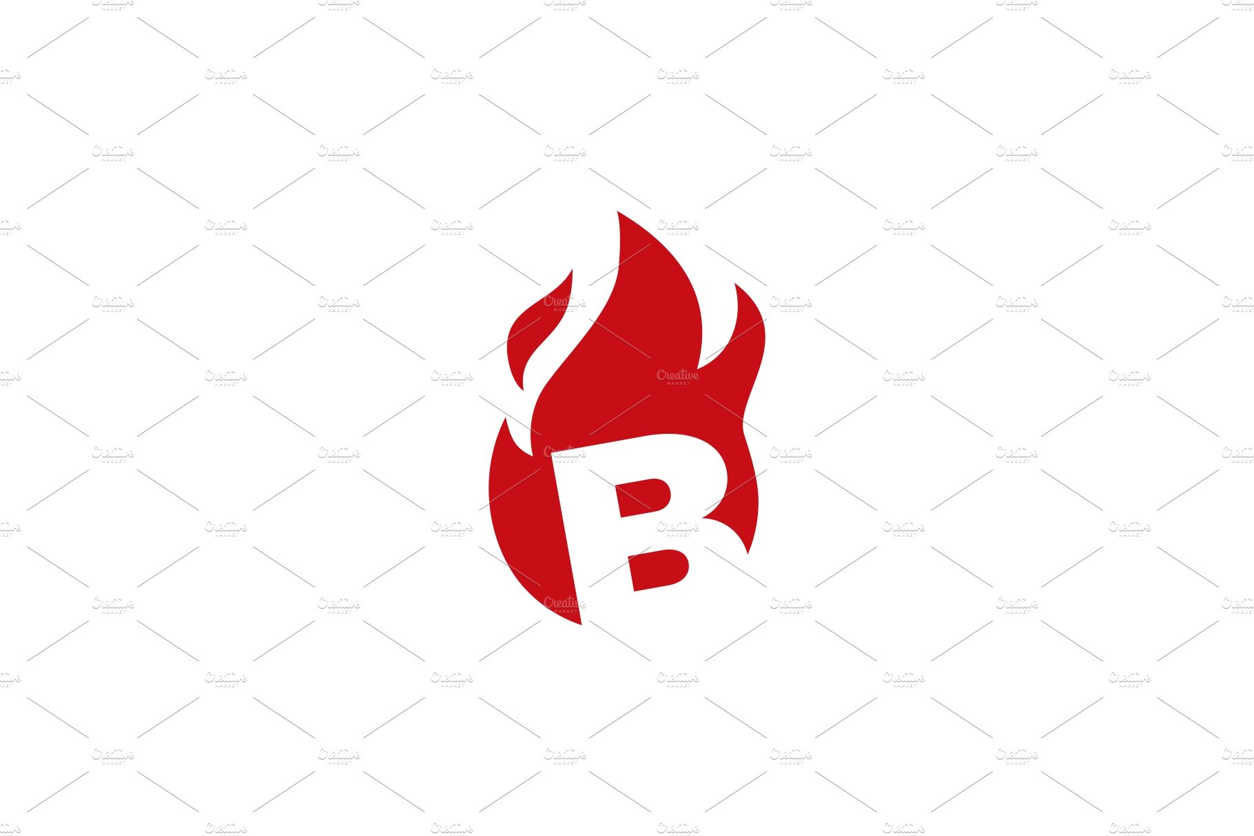 B Letter Fire Flame Logo Vector Icon By Gaga_vastard On Dribbble