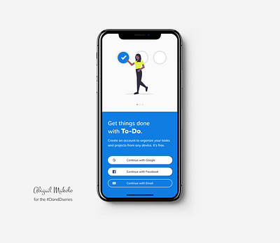 To-Do app - Sign Up screen ui design uiux