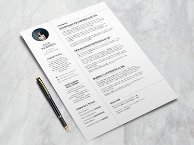 Free Business Representative Resume Template business representative resume business representative resume curriculum vitae cv cv design cv template freebie freebies resume resume template