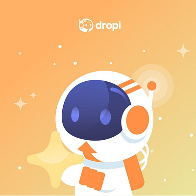 Dropi Spaceman astronaut dropi galaxy illustration nasa spaceman