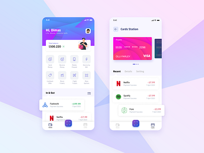 E-Wallet/Finance App app design finance mobileapps ui uidesign uiux ux uxdesign wallet