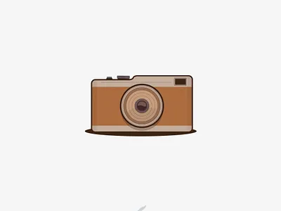 Vintage Camera art branding design flat icon illustration illustrator logo minimal vector