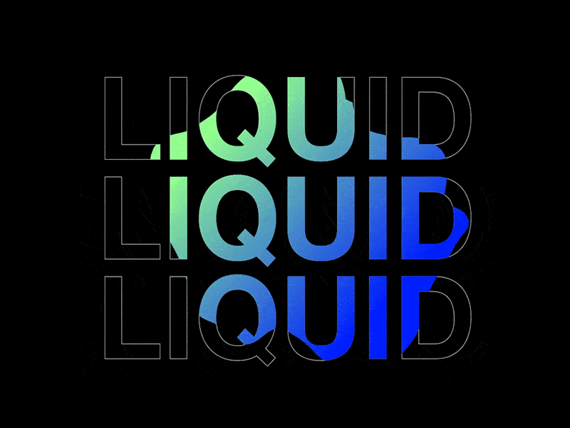 LIQUID black black white design gradient color liquid minimal morphing motion design motion graphic motion graphics motiongraphics shape shape animation shape elements shape layers text typography