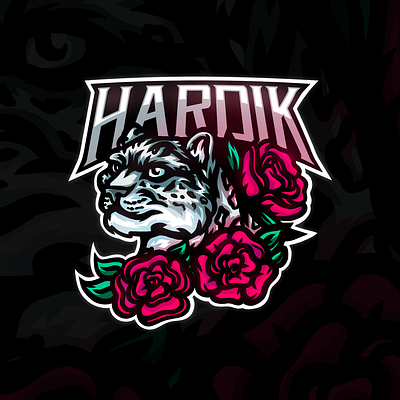 Snow leopard esports logo, mascot art artwork branding esport esport logo illustration logo logotype mascot mascot logo